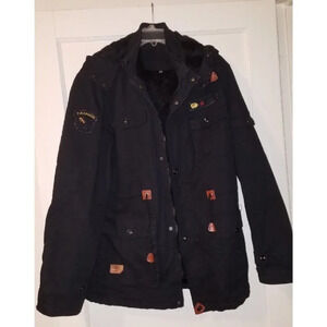 Fashion Mens Black Cargo Jacket